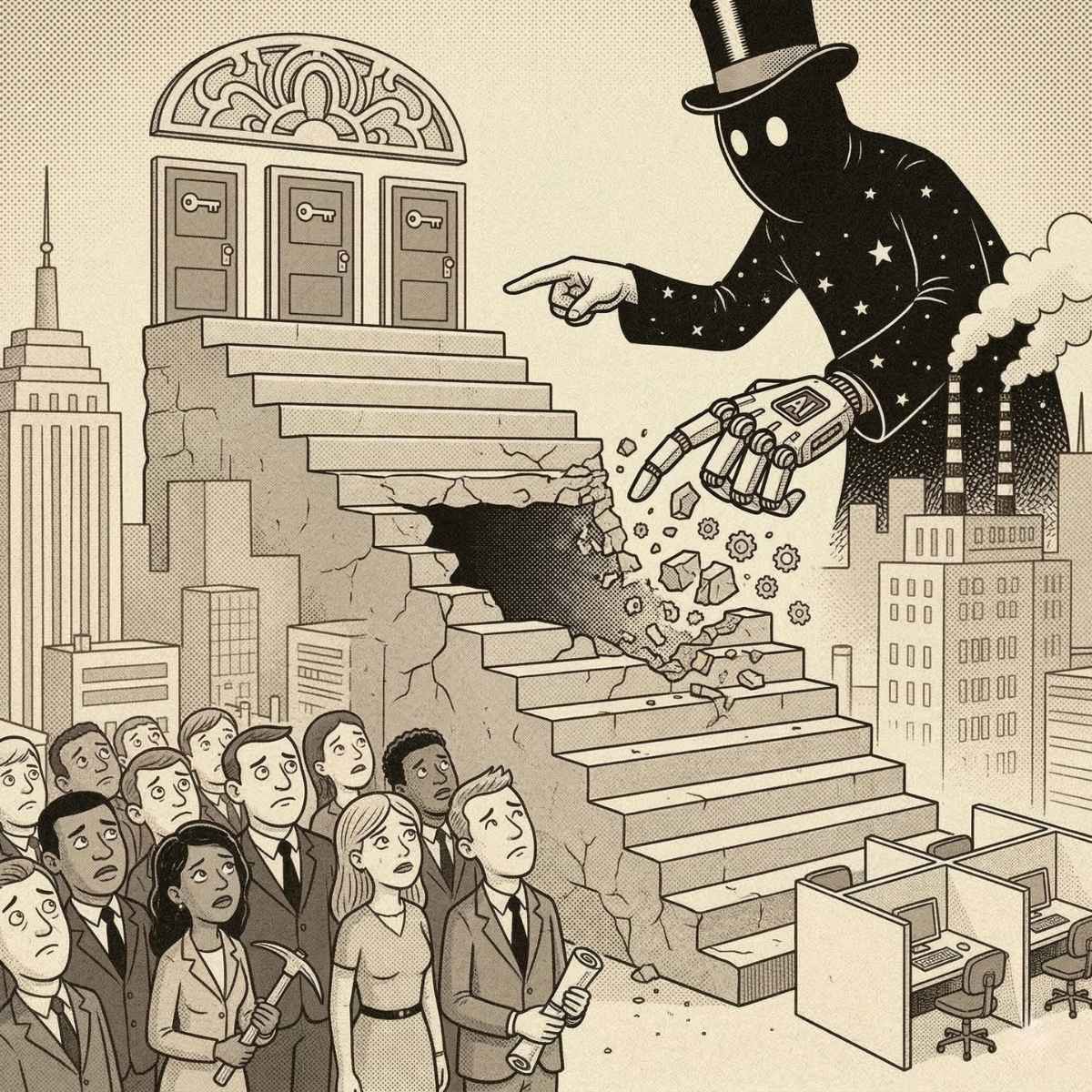 La escalera rota